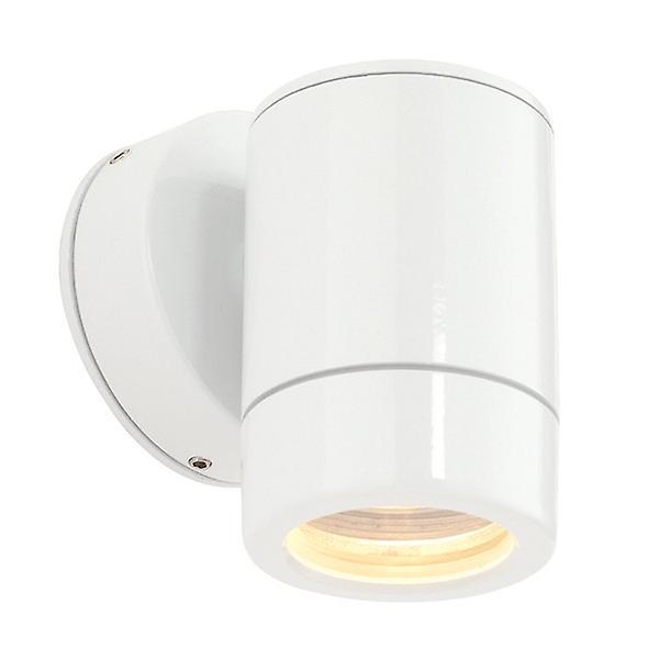 Saxby Lighting (Poole) Odyssey Outdoor Wall IP65 7W Gloss White Paint & Clear Glass 1 Light Dimmable IP65 - GU10