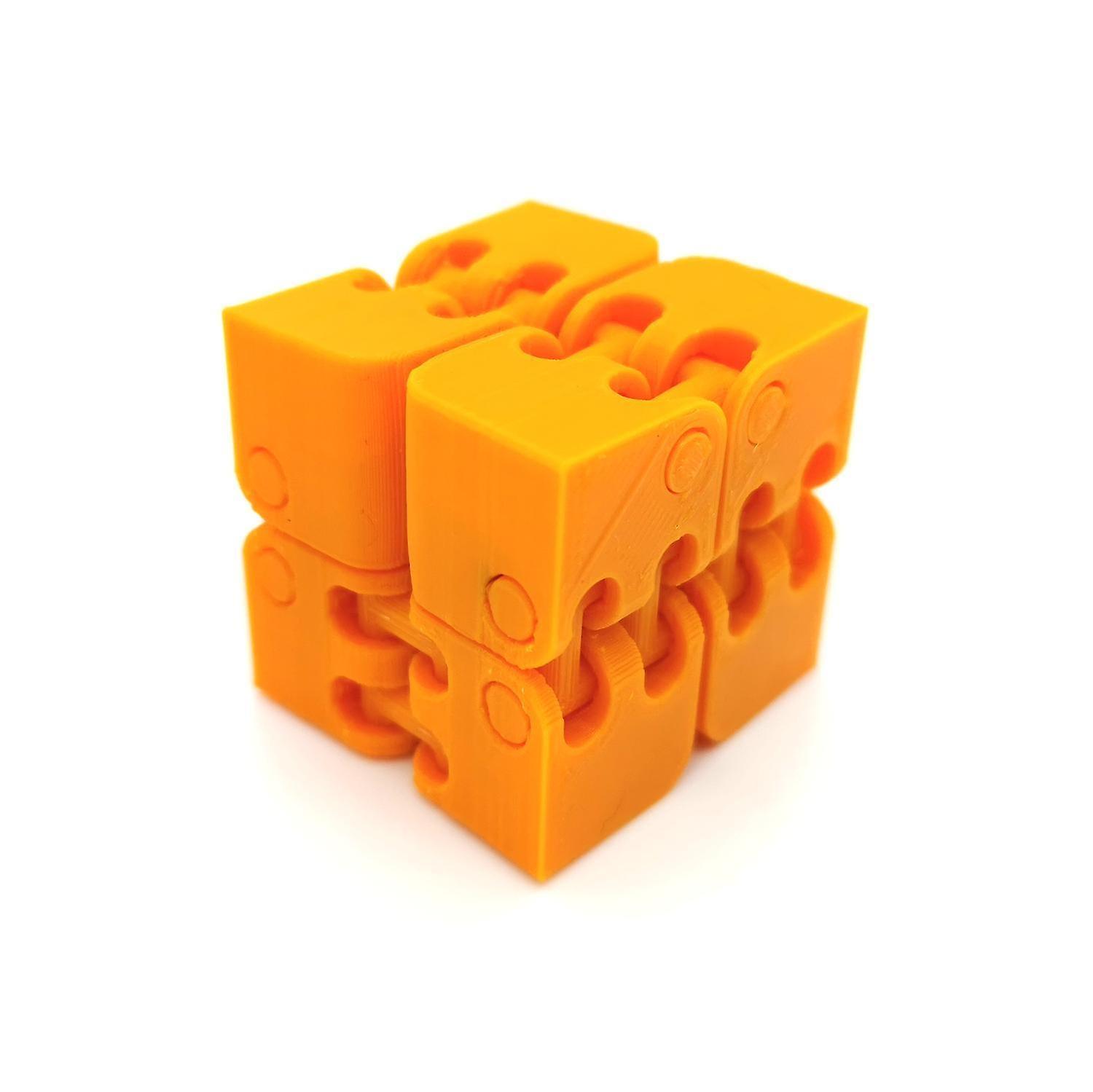 CherrysC Infinity fidget cube stress / anxiety relief game puzzle Orange 0001