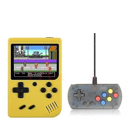 Slowmoose 8 Bit Mini Pocket Handheld Game Player yellow with gamepad