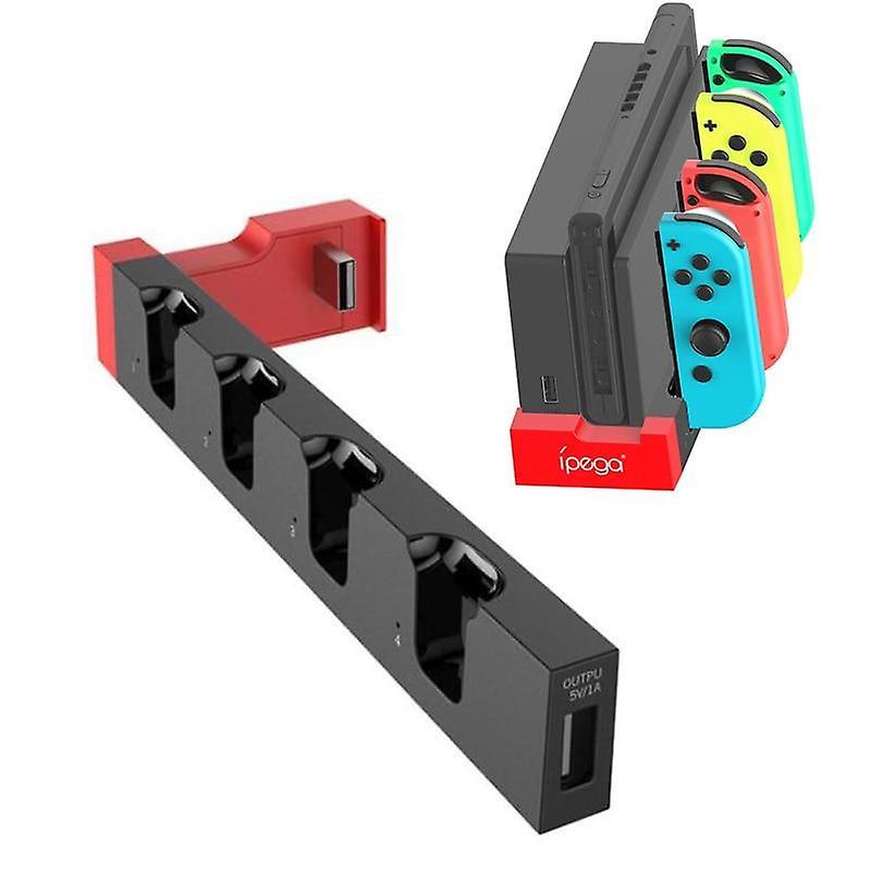 Slowmoose Joycon Controller Charger Dock Stand Station Holder For Nintendo Switch Black