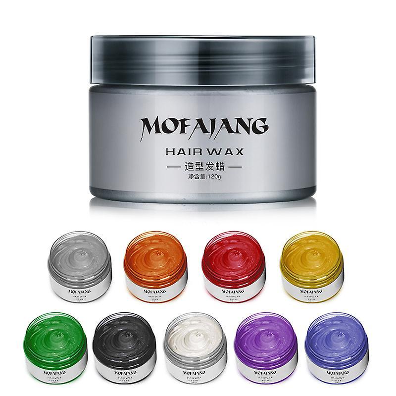 Serh Mofajang 9 Colors Unisex Hair Color Wax Mud Dye Styling Cream Diy Coloring(1pcs) purple