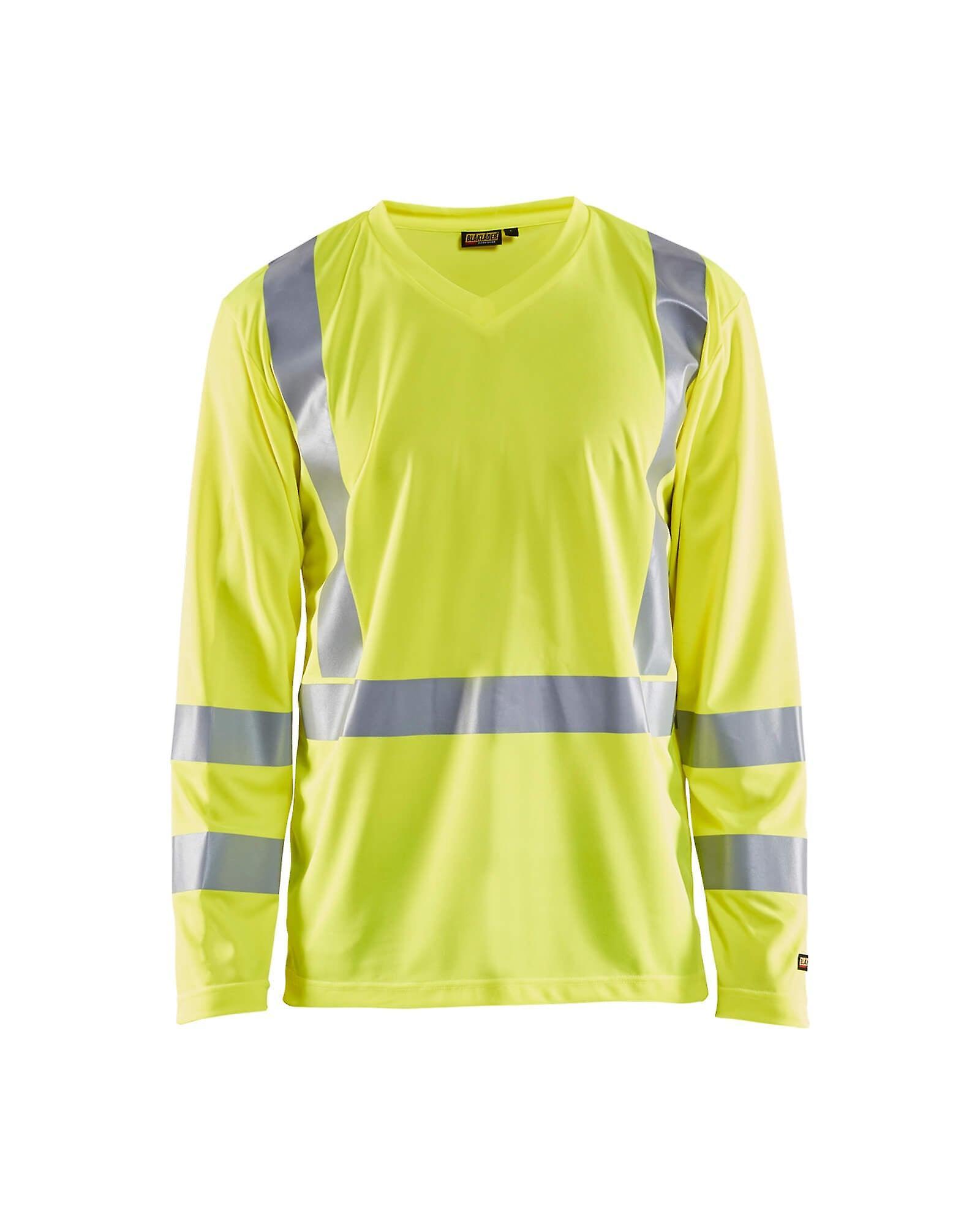 Blaklader 3383 hi-vis long-sleeve t-shirt - mens (33831011) Yellow Xxxl