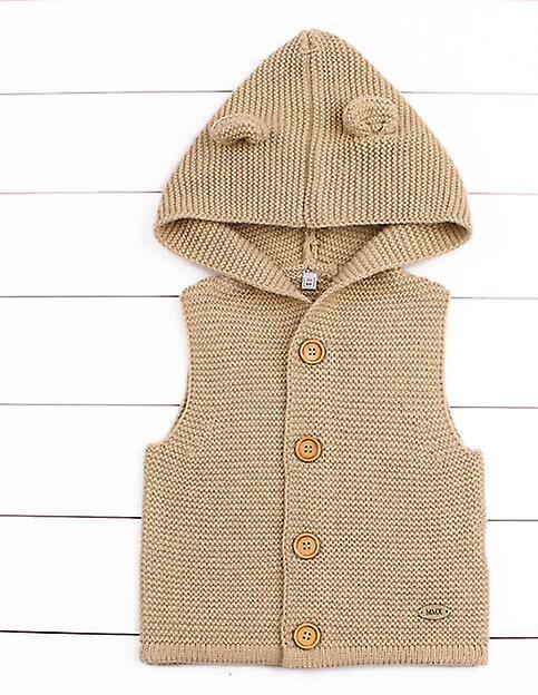 Slowmoose Baby/ Winter Warm Sweaters, Long Sleeve Hooded Coat 12M / brown-2000019513