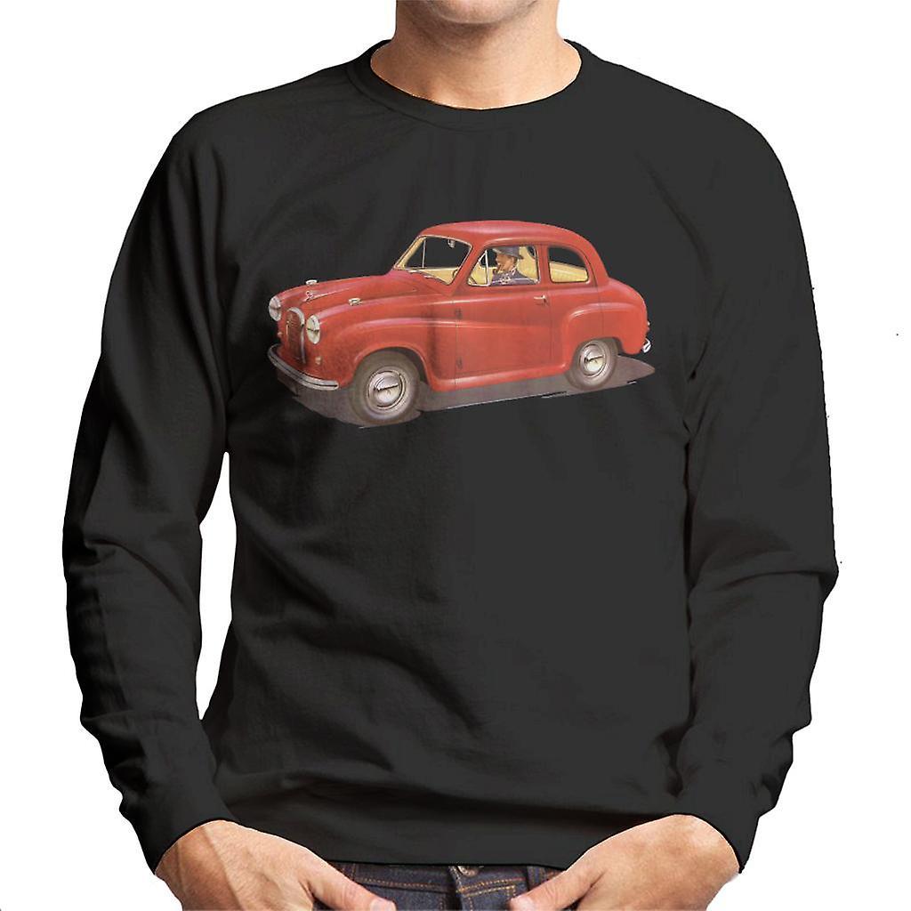 Austin A35 Red British Motor Heritage Men's Sweatshirt Black XX-Large