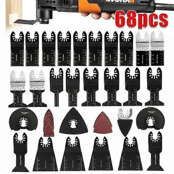 Generic 38PCS/68PCS Oscillating Saw Blades for Fein Multimaster Dewalt Makita Bosch