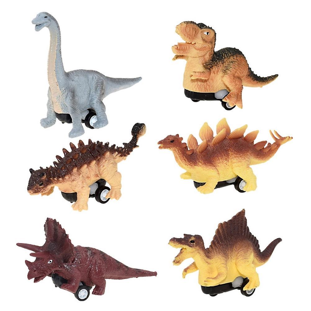 Dinosaurs Toy Pull Back Cars Dinosaur Toy Pull Back Cars Collection - 6Pcs Set, Boy Toy Gifts for Children