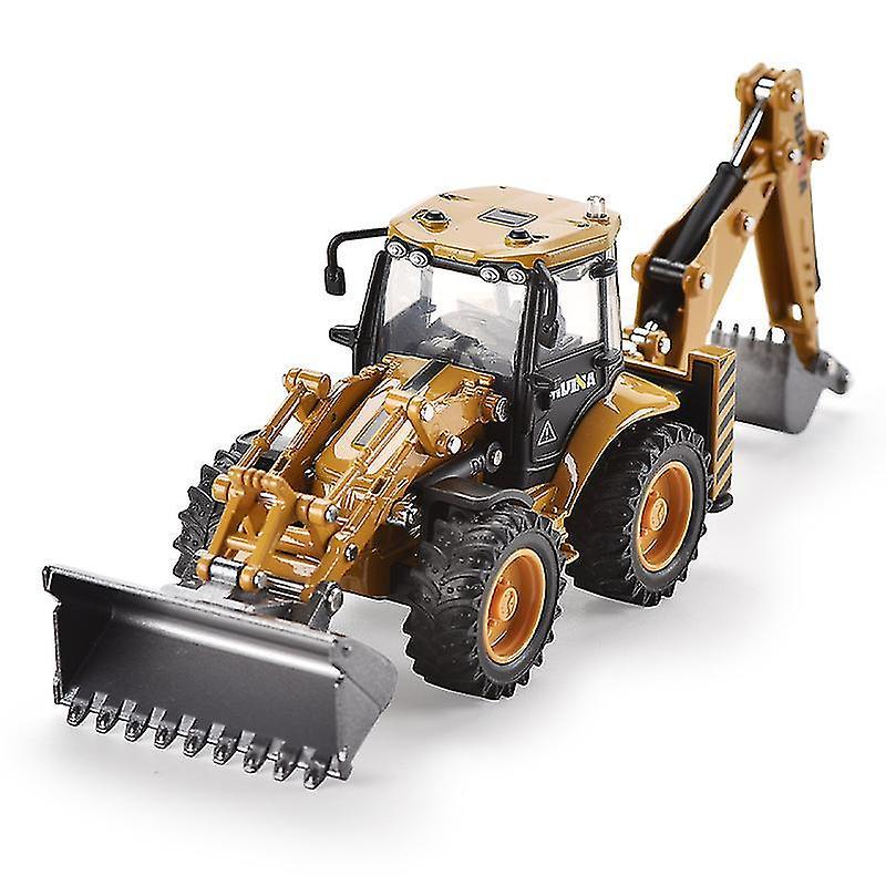 Unbrand Dump Truck Excavator Tractor Shovel Wheel Loader 1:50 Diecast Metal Model Construction Vehicle Car Boy Birthday Toy Gifts-xh