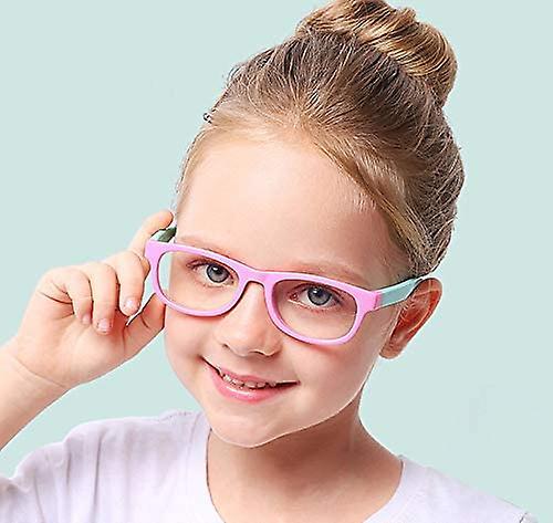 Ciuu Anti Blue Light Glasses for Kids Computer Glasses,UV Protection Anti Glare Eyeglasses Computer Glasses Video Gaming Glasses for Children Pink ...