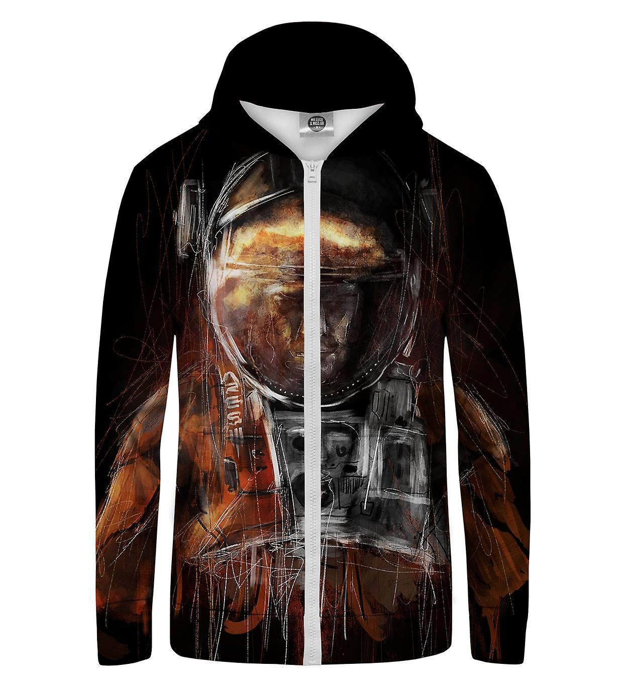 Mr Gugu & Miss Go Mr. GUGU & Miss GO Astronaut Hoodie Kangaroo Zip Up black M