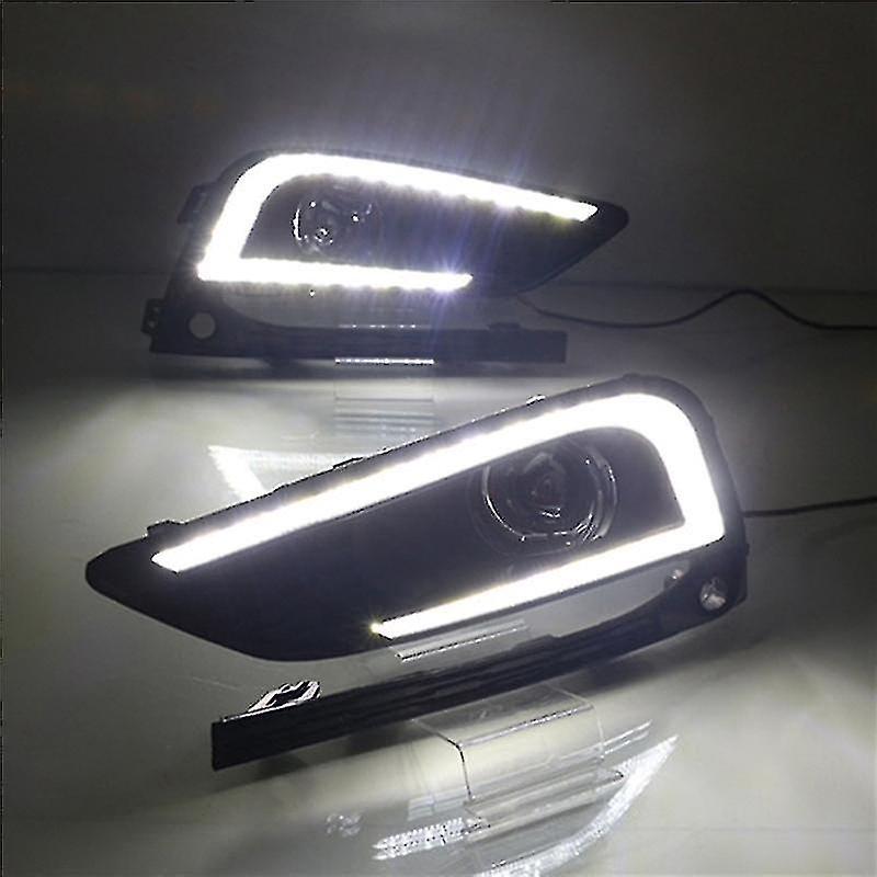 Ddyyhe 1 Pair Drl Daytime Running Driving Light Fog Lamp For Cruze 2016-2018