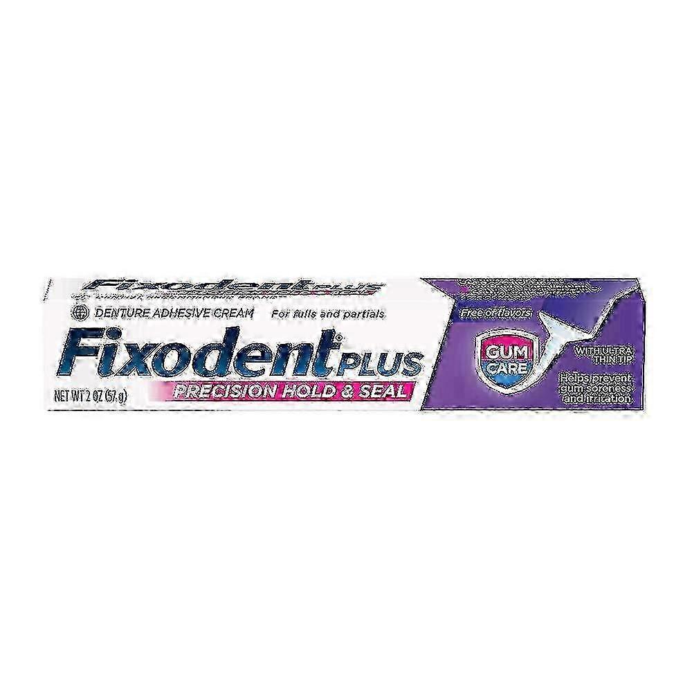 Fixodent Plus Gum Care Superior Hold Denture Cream, Flavor Free, 2 Oz