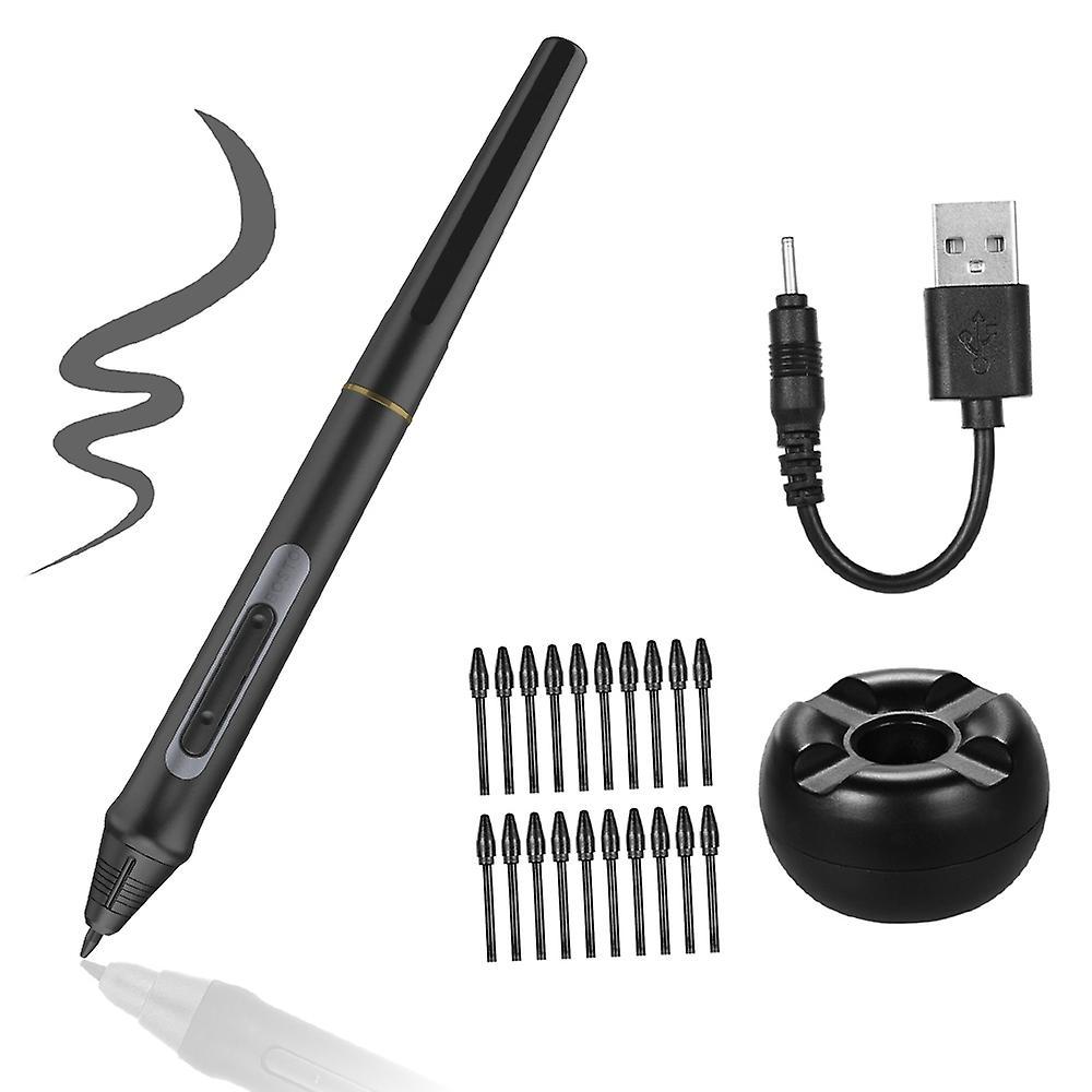 BOSTO Rechargeable Pen Digital Pen 8192 Levels Pressure Stylus Pen with 20pcs Pen Nips Pen Holder fo Built in Battery