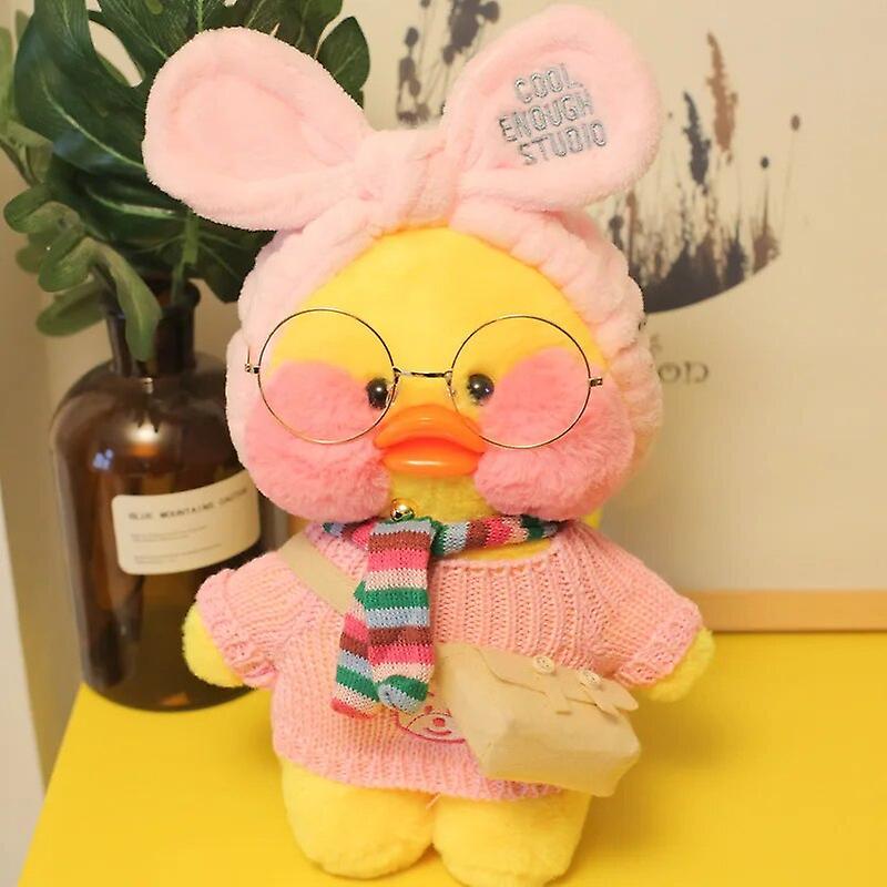 Begleri 30cm Cute Lalafanfan Cafe Duck Plush Toy Kawaii Lalafanfan Duck Doll Soft Stuffed Animal Plush Pillow Birthday Gifts For Kids C1 25-30cm