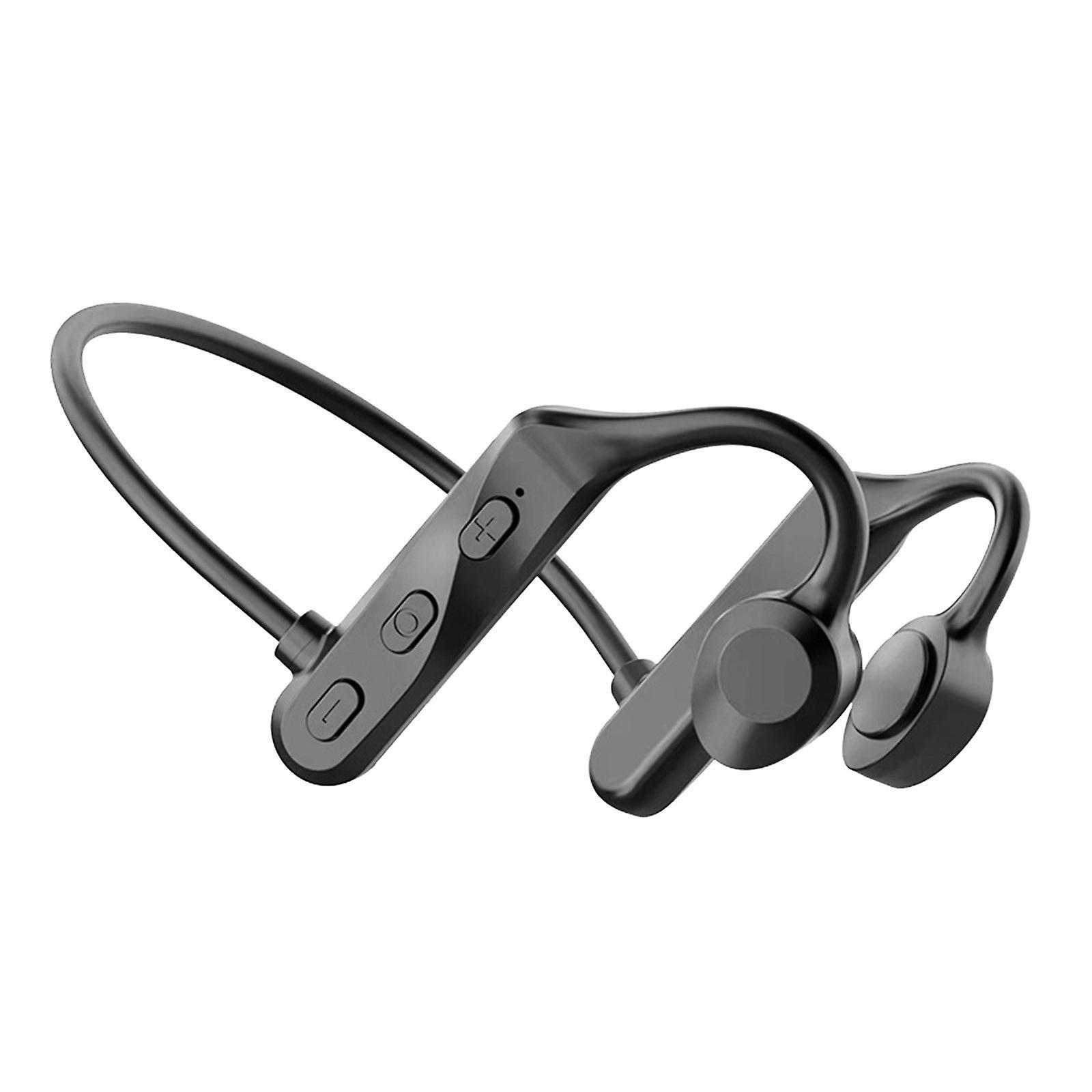 Shency Wireless Bluetooth Headset Bone-Conduction Headphones Bluetooth 5.0 Wireless Earbuds Sport Maximum Comfort Black