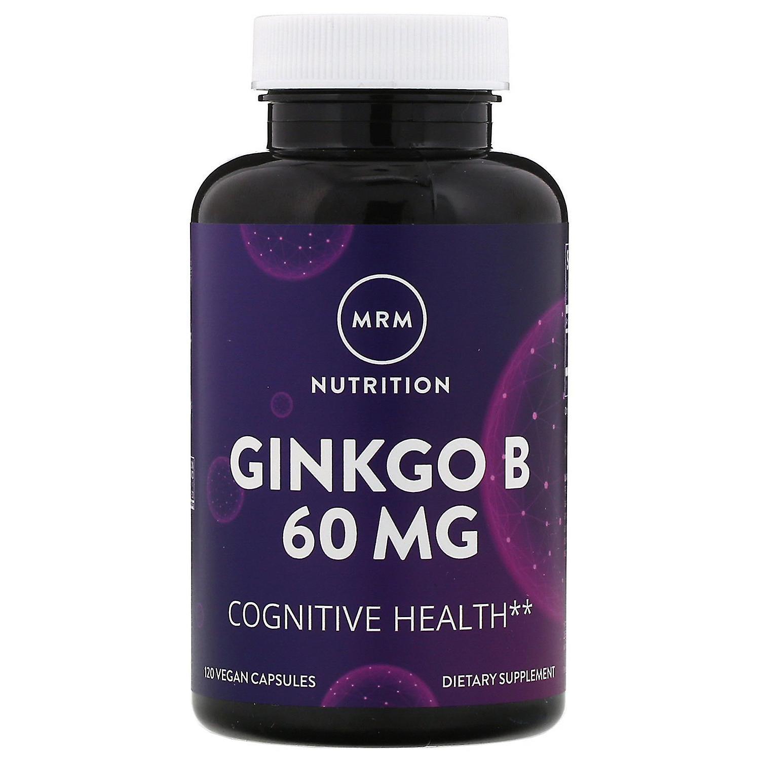 MRM, Nutrition, Ginkgo B, 60 mg, 120 Vegan Capsules