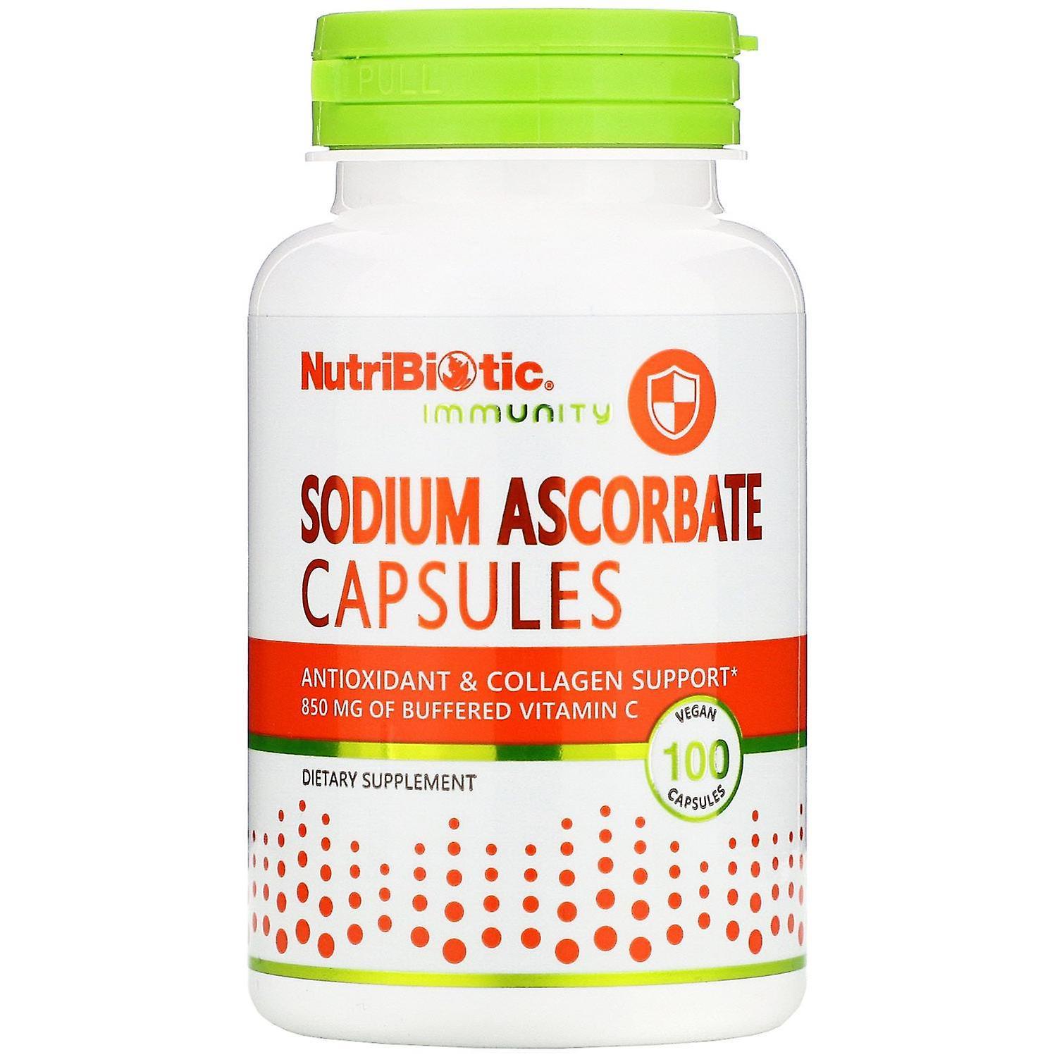 NutriBiotic, Immunity, Sodium Ascorbate, 100 Vegan Capsules