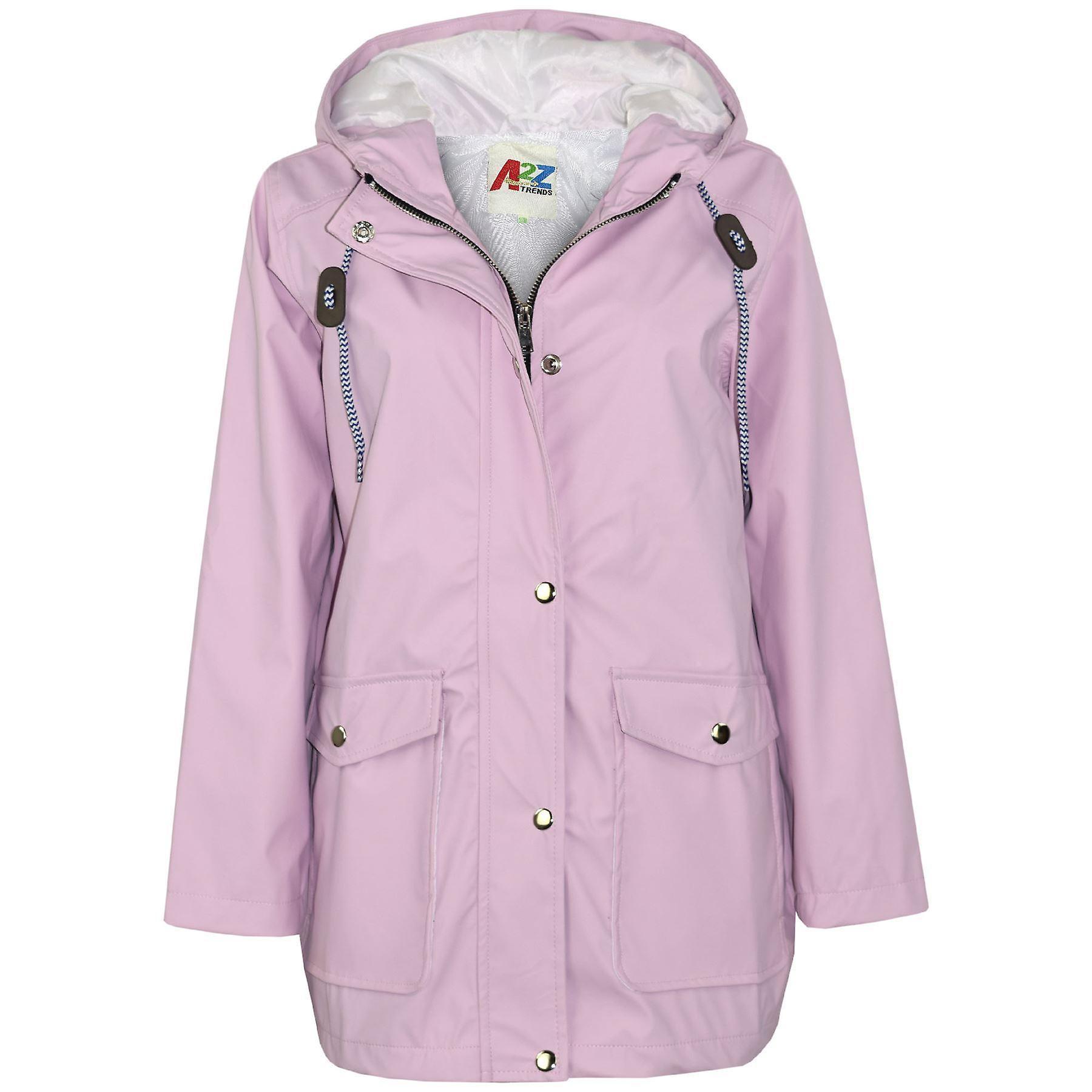 A2Z 4 Kids Kids Unisex Lilac Hooded Waterproof Raincoats 13 Years