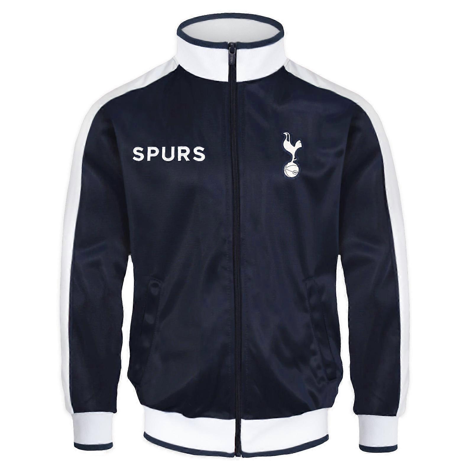 Tottenham Hotspur FC Tottenham Hotspur Mens Jacket Track Top Retro OFFICIAL Football Gift Navy Blue Large