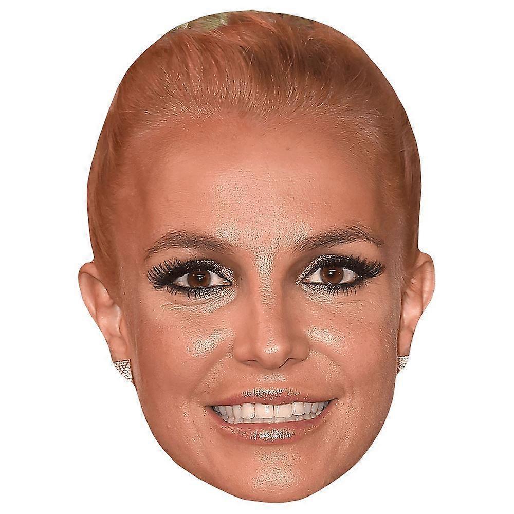 Celebrity Cutouts Britney Spears (Hair Up) Celebrity Mask, Flat Card Face