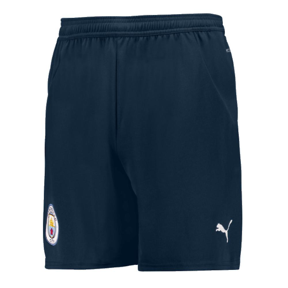 Puma 2024-2025 Man City Home Change Shorts (Blue) - Kids Navy 13/14 Years - 30 inch Waist