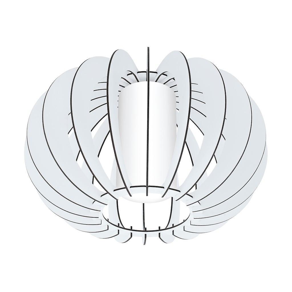 Eglo Lighting Stellato 1 Light Semi Flush Ceiling Light White, E27