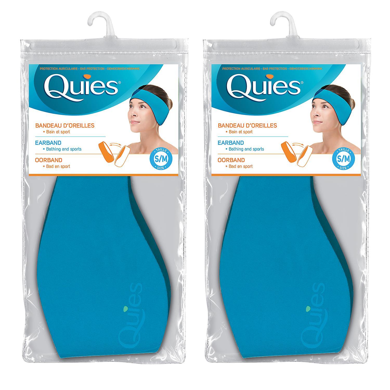 Quies Ear Protection Swimming Water Head Band - Small - 2 Pack