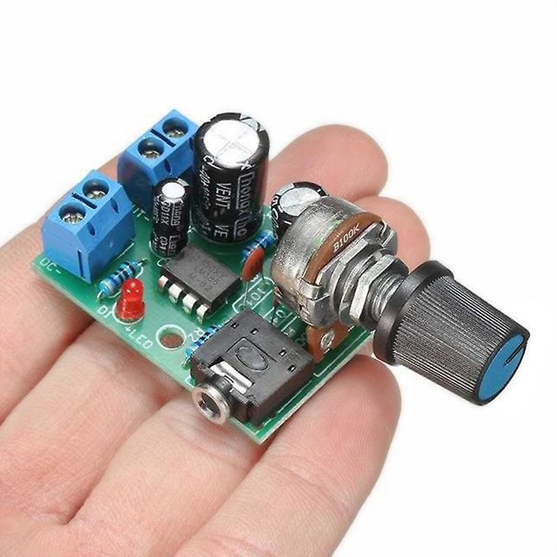 He Fei Mao Qiang Dian Zi Shang Wu You Xian Gong Si LM386 10W Audio Amplifier Board Mono 3.5mm DC 3-12V Volume Control HFMQV One Size