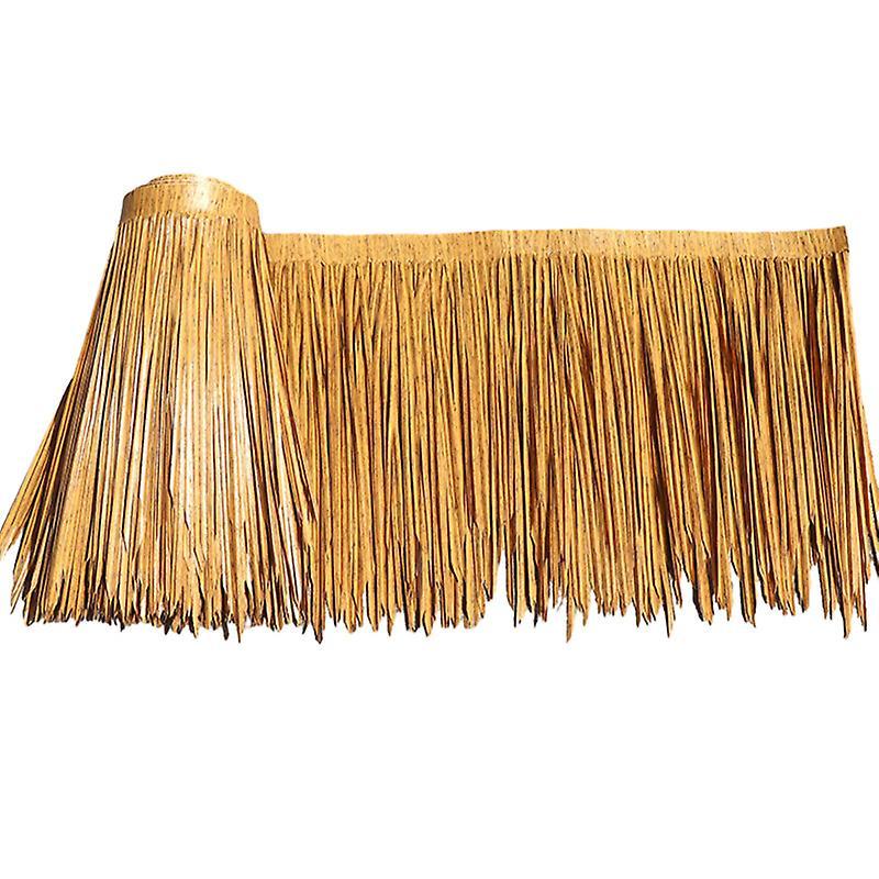 Flasidu Artificial Thatch Roofing Tile Realistic Durable Weather-Resistant Fireproof Decoration Artificial Fake Thatch F