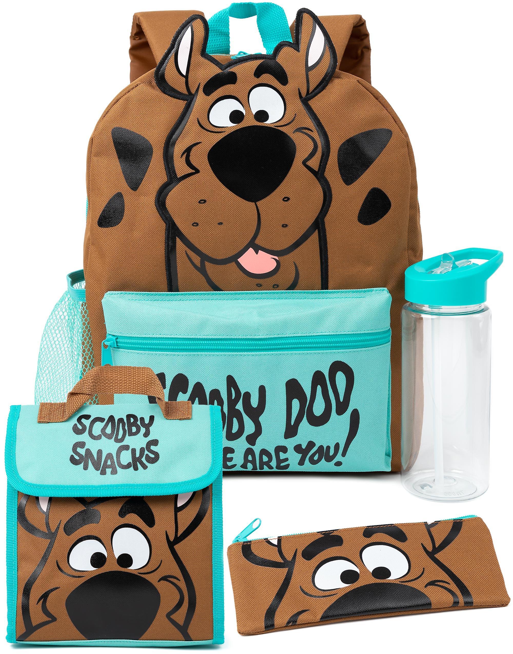 Scooby-Doo Scooby Doo Unisex Kids 4 Piece Backpack Set Brown - One Size