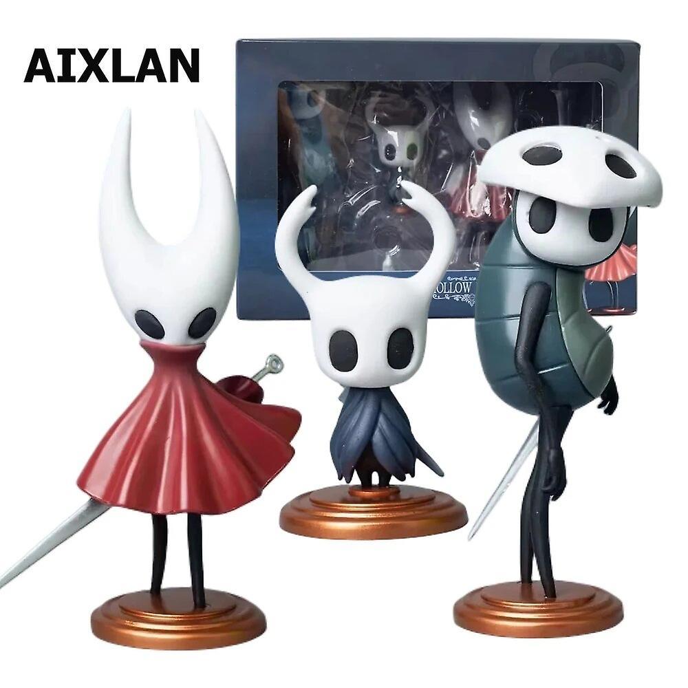 Visgaler 15cm Game Hollow Knight Anime Figure Hollow Knight  Pvc Action Figure Collectible Model Toy 3PCS BOX