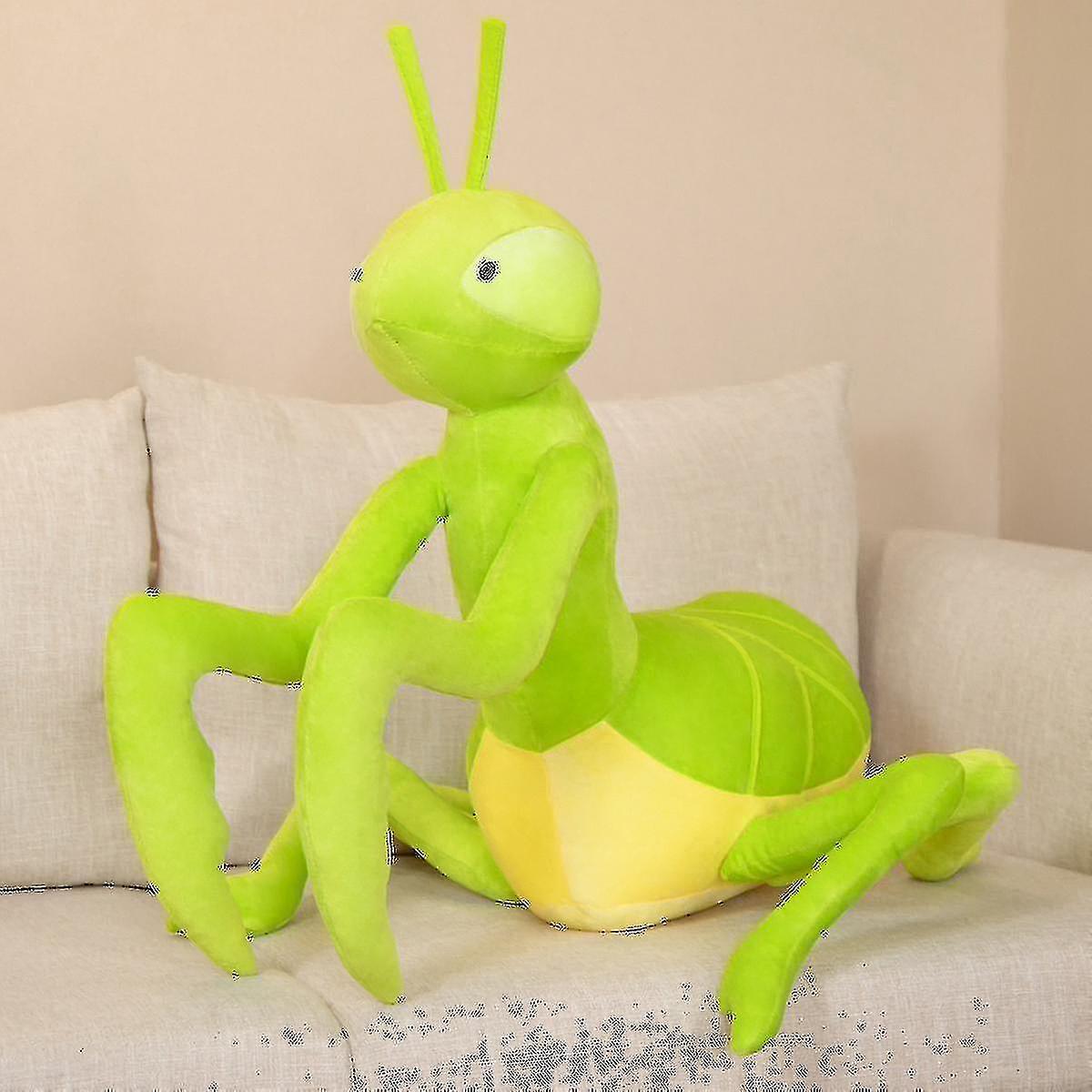 70cm Lifelike Mantis Plush Toy Simulation Cartoon Praying Mantis Doll Soft Stuffed Insect Animal Pillow Children Birthday Gifts Banmo