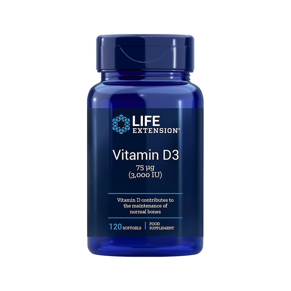 Life Extension vitamin d3 3000 iu eu 120 capsules 6523