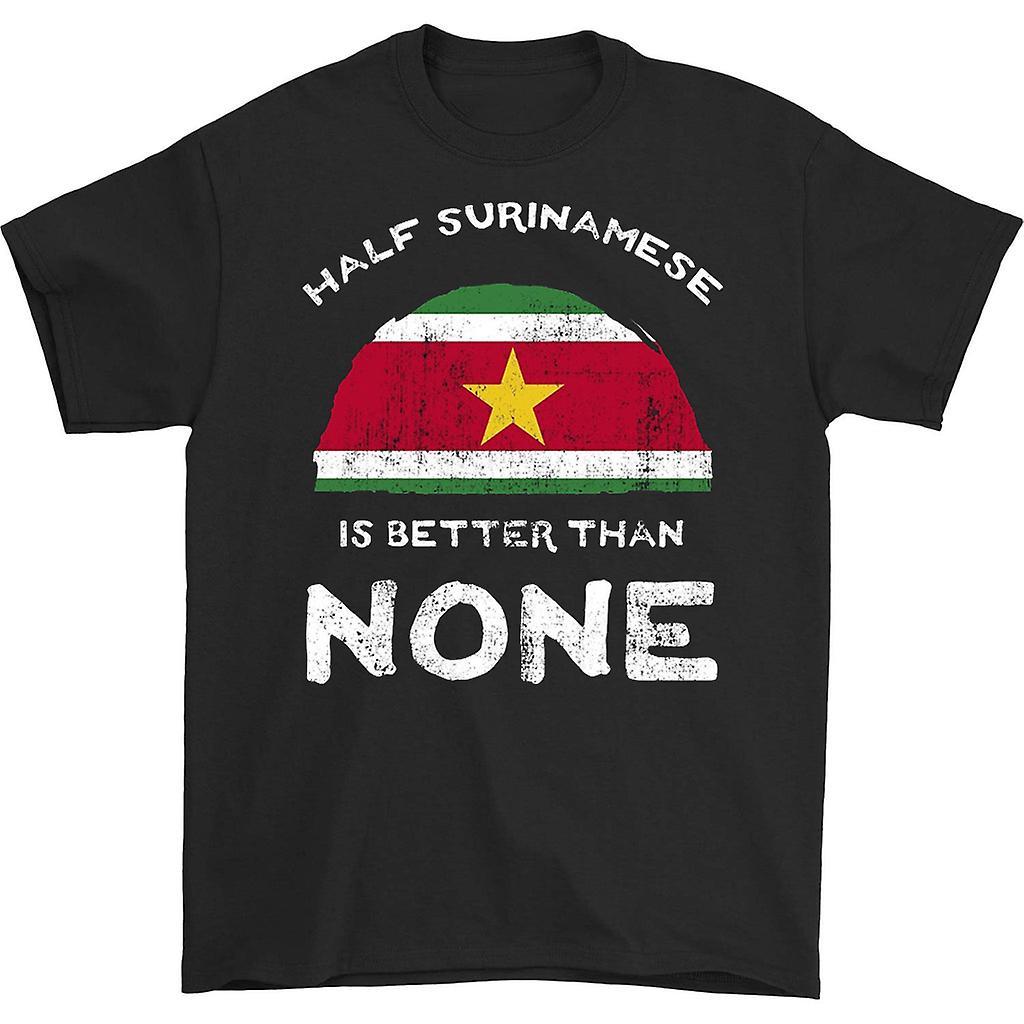 HISHARK Half surinamese is better than none t-shirt Black M