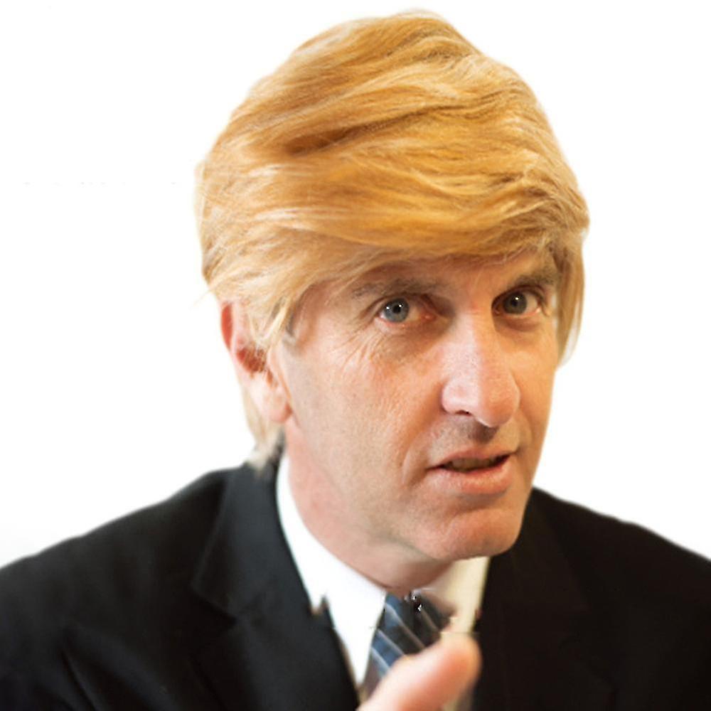 Sunshine Donald Trump Wig Costume Accessory Hair Men Adjustable Cosplay Full Wi