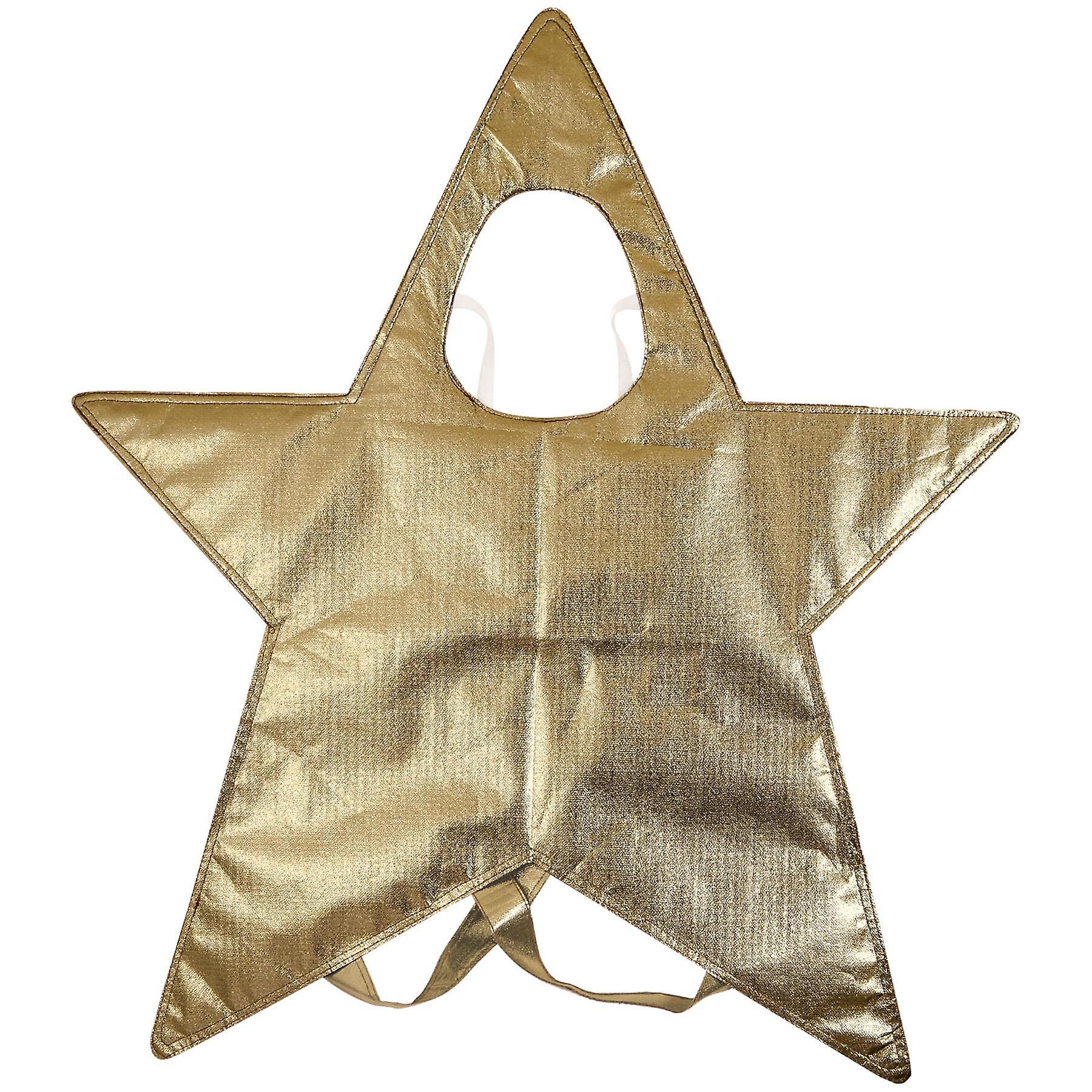 A2Z 4 Kids Kids Xmas Nativity Star Costume School Play Fancy Dress Costume Age 3-8 Years Gold One Size