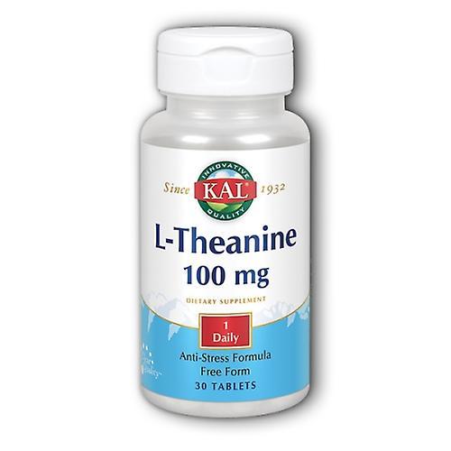 Kal L-Theanine,100 mg ,30 Tabs (Pack of 1)