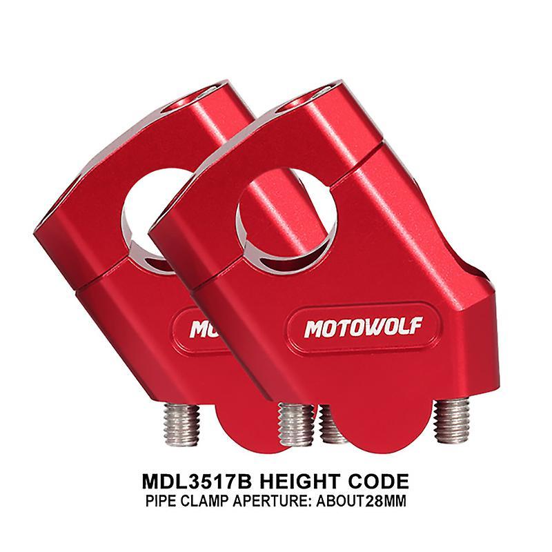 Carrep For Honda Cbf500 Cbf600 Cbf1000 Cbf 500 Cbf 600 Cbf 1000 Motorcycle 3 Colors Handlebar Riser Bar Mount Handle Clamp 28mm/22mm 28mm Red