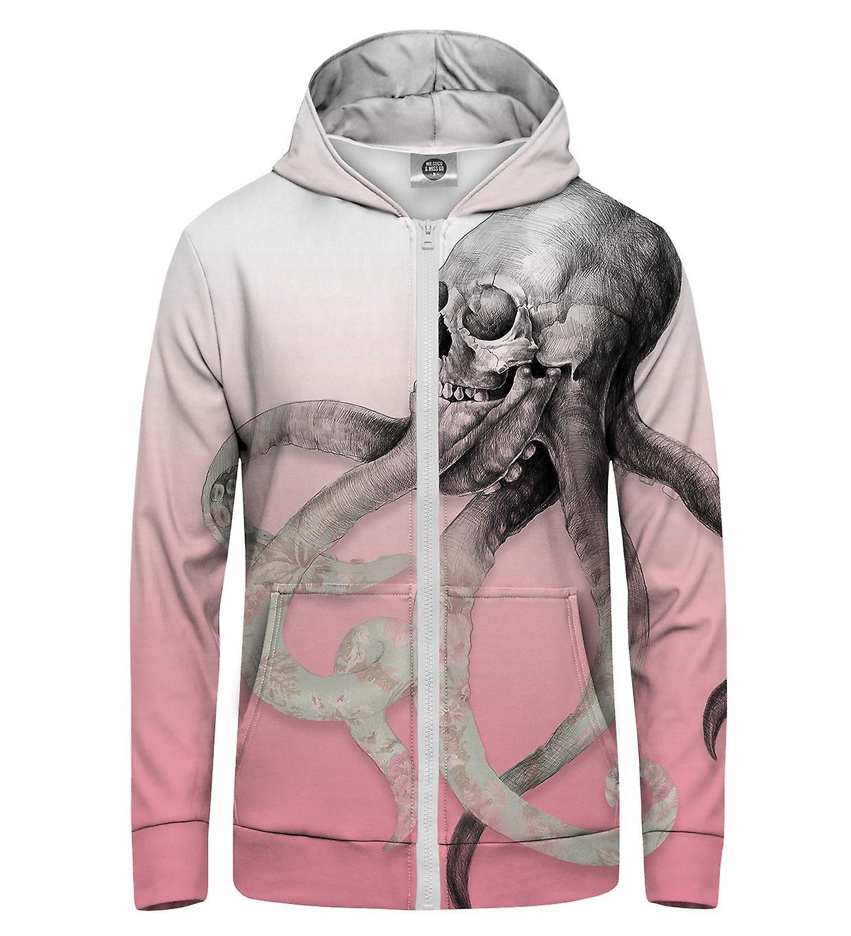 Mr Gugu & Miss Go Mr. GUGU & Miss GO Octopus Hoodie Kangaroo Zip Up pink XL