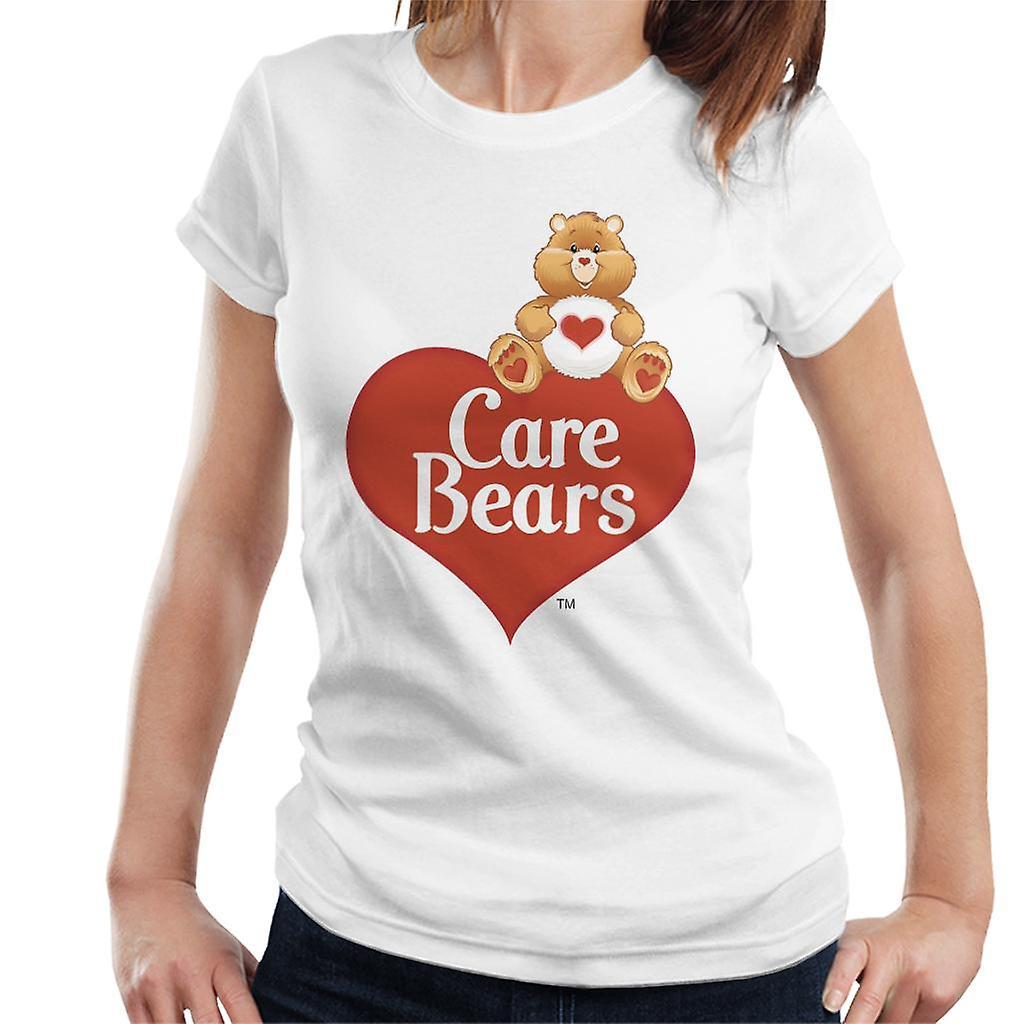 Care Bears Logo Tenderheart Bear Women's T-Shirt White Small