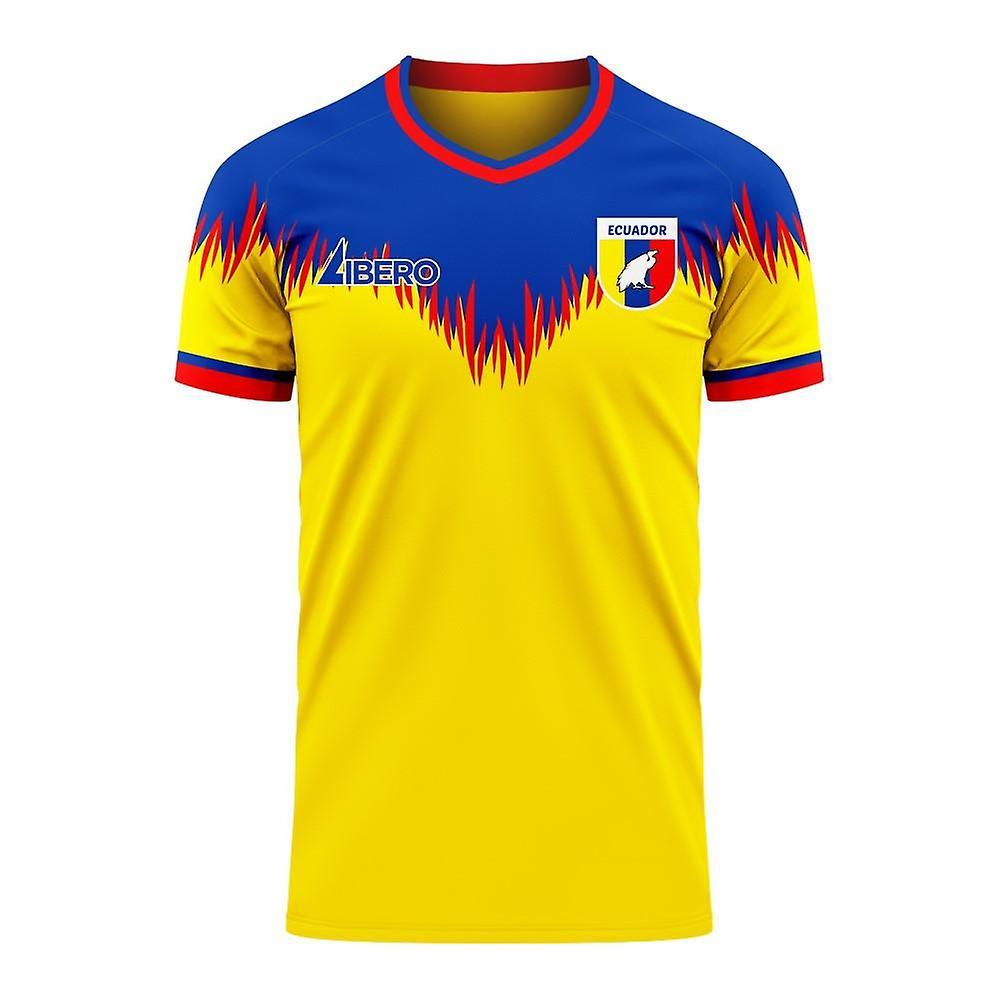 Libero Sportswear Ecuador 2024-2025 Home Concept Football Kit (Libero) - Kids Yellow SB 25-27 inch Chest (66/69cm)