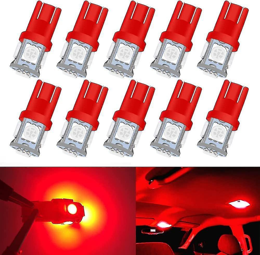 Tianzun 194 Led Bulb Red T10 Led Bulb Map Lights. W5w 168 Led Bulb. 2825 Bulb 5050 5-smd