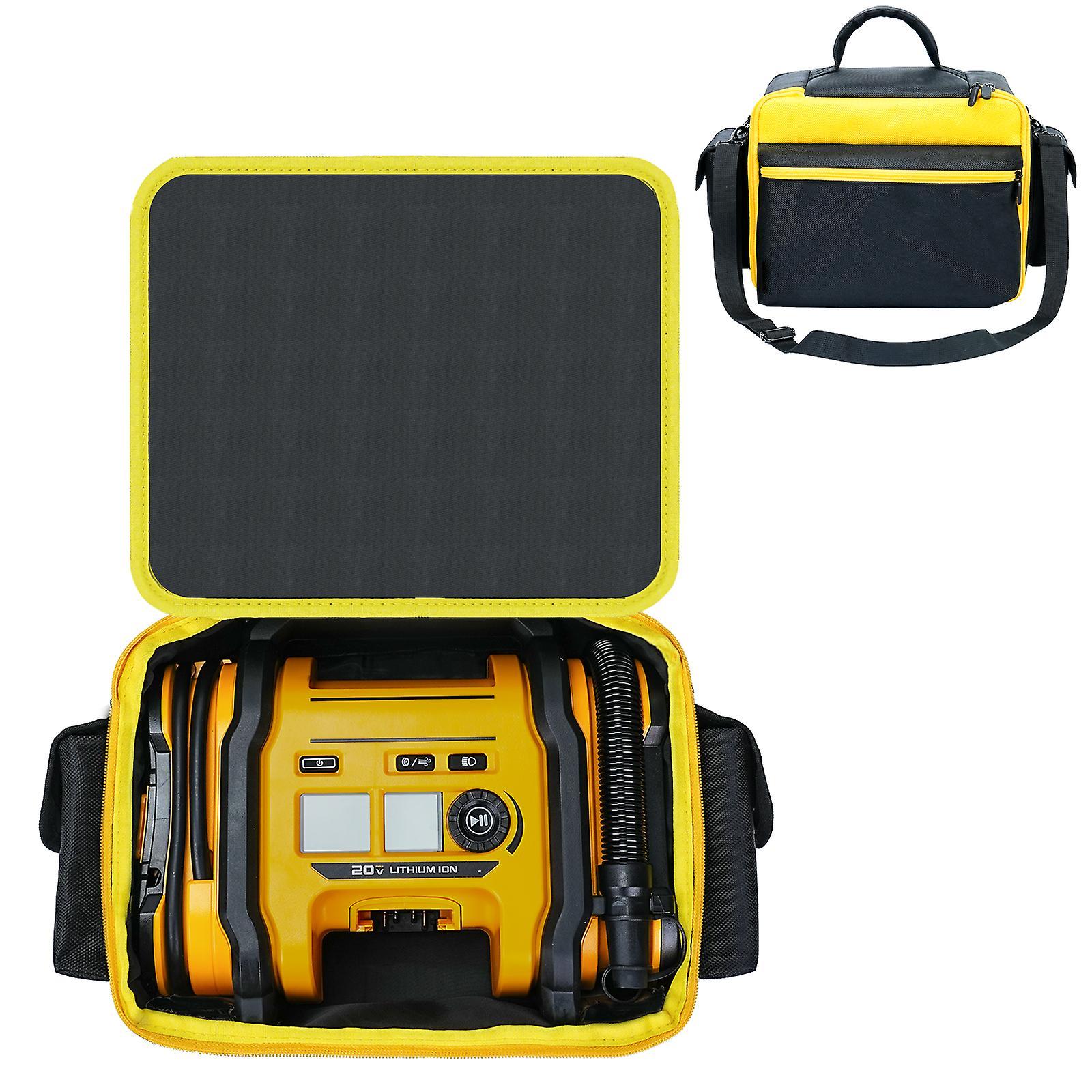 Lichifit Compressor Bag Case for DEWALT 20V MAX Tire Inflator DCC020IB Storage Holder Organizer with Pocket for Battery Pack and Charging Kit