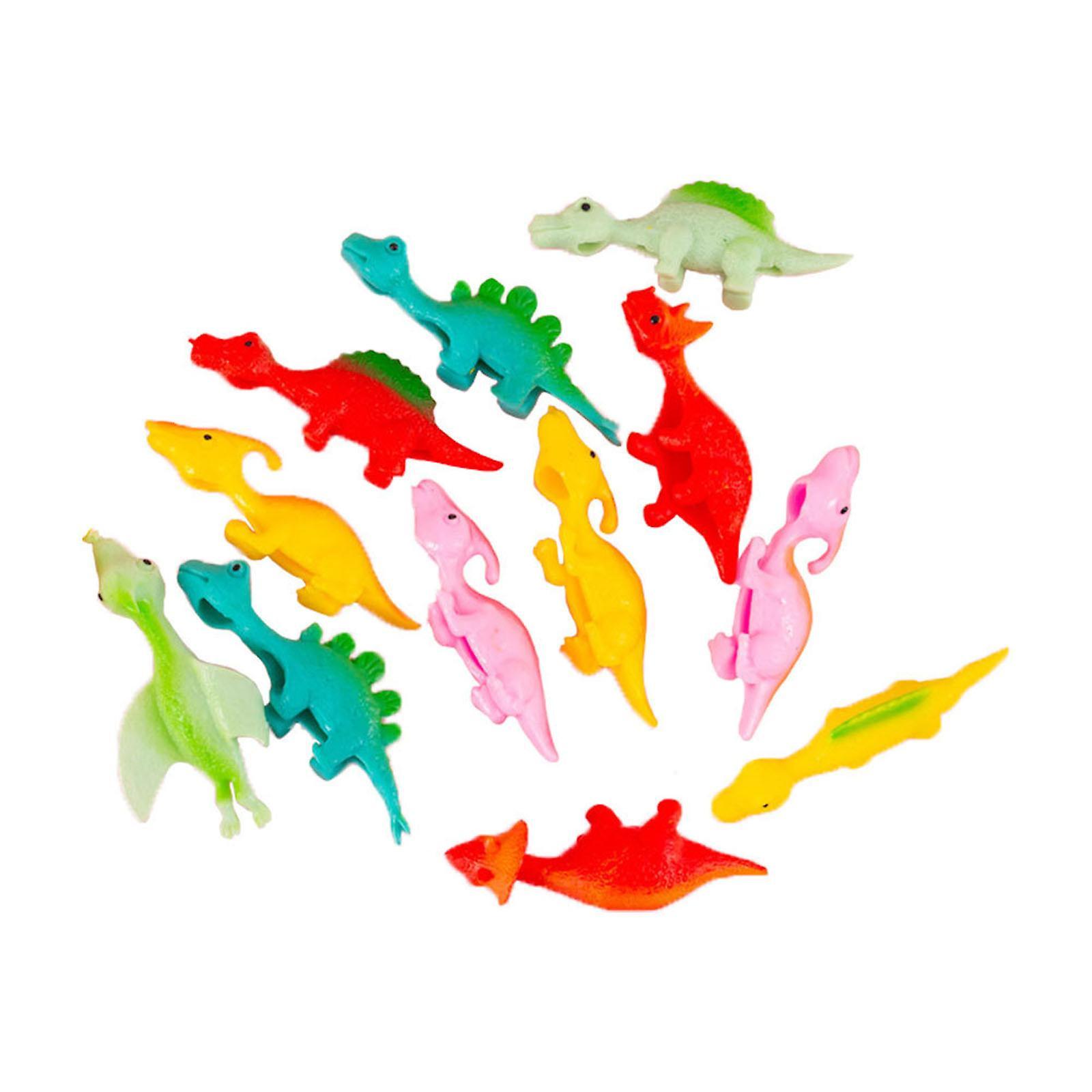 Unbrand Toys & Games Dinosaur Rubber Flying Toys Dinosaur Finger Toys Catapult Toys Funny Rubber Flicking Toy Stretchy Game for Dinosaur Party Scho...