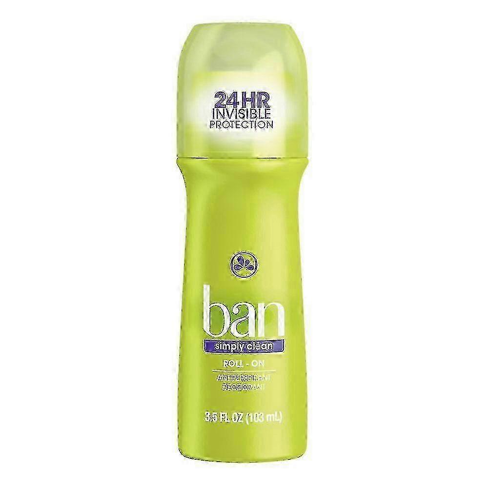 Ban Roll-on Simply Clean Deodorant, 3.5 Oz