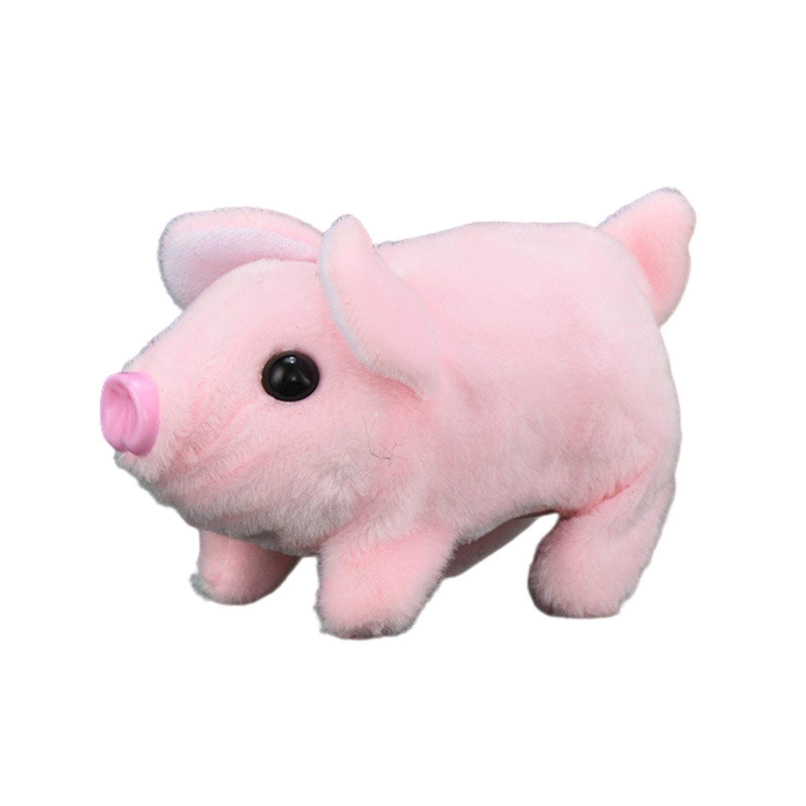 Elciaicle Simulation Walking Piggy Electronic Pet Plush Toy For Baby Interactive Crawling Pig Plushies Twitch Nose Tail Wagging Stuffed Animal Doll...