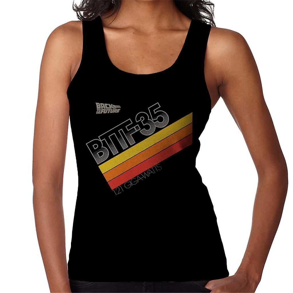 Back to the Future 35th Anniversary 121 Gigawatts Women's Vest Black Large