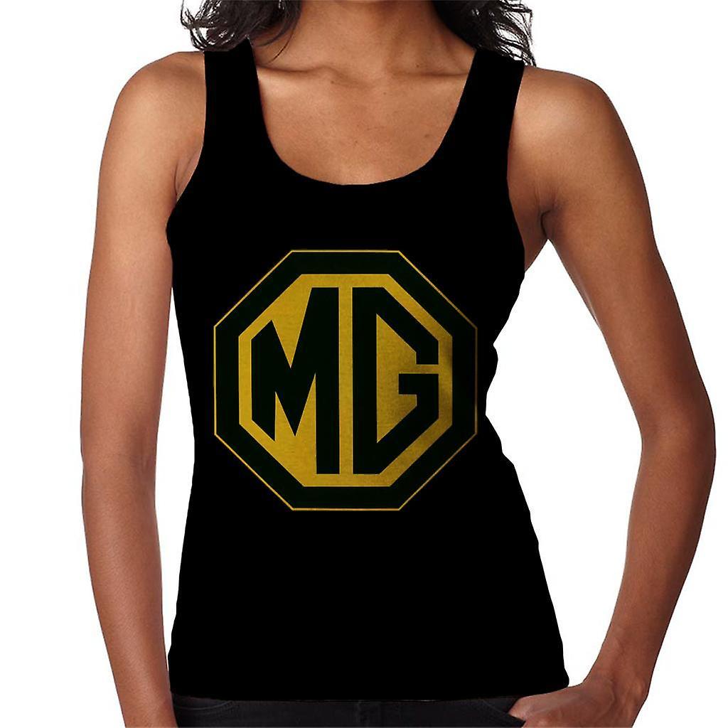 MG Black And Gold Logo British Motor Heritage Women's Vest Large