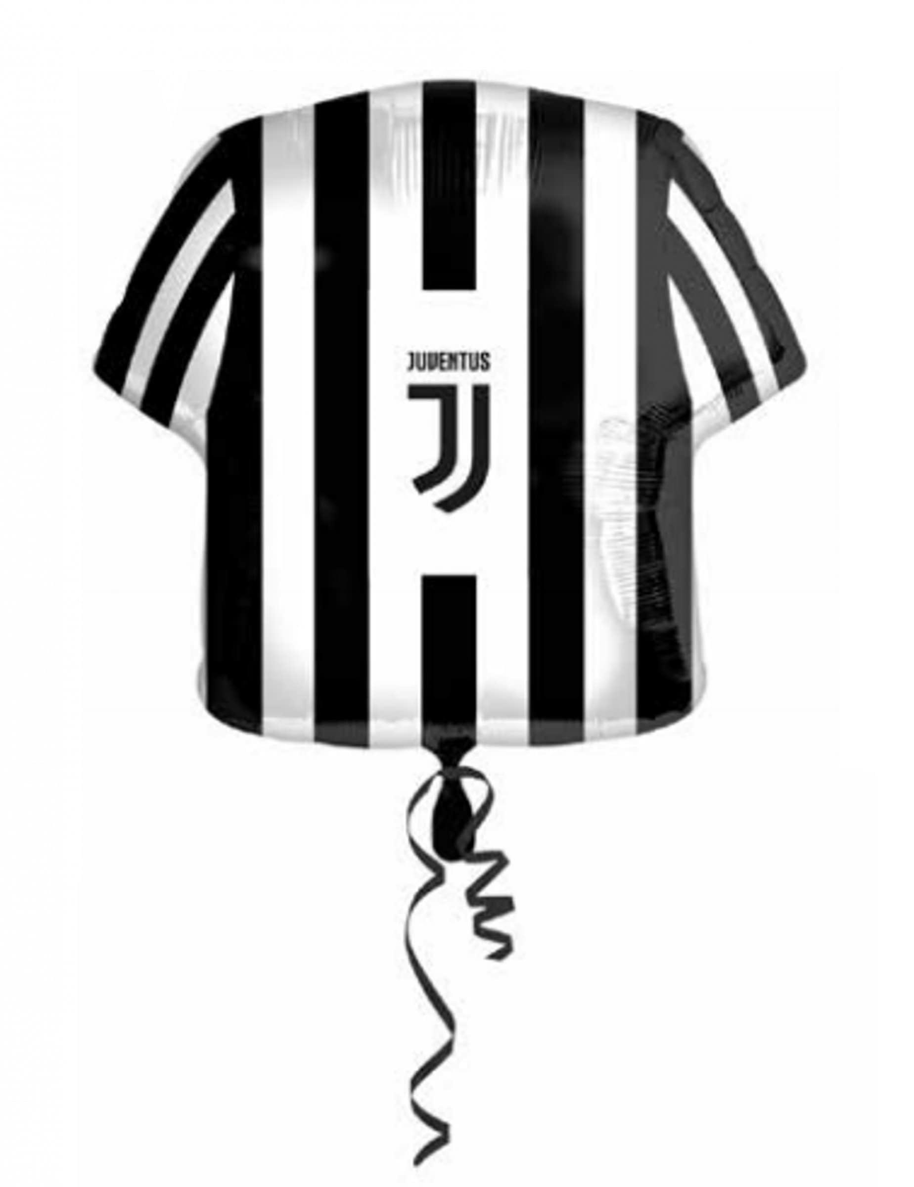 Nationality and supporters Aluminum ball Juventus jersey black and white 60 cm Taille Unique