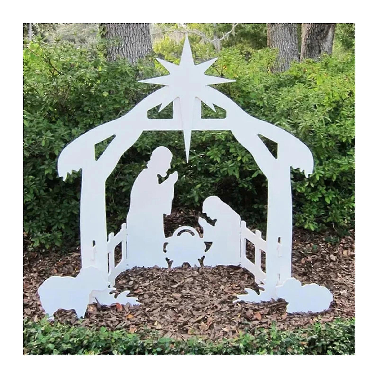 Lifepieces Outdoor Nativity Holy Family Nativity Scene Weather-resistant And Durable For Front Yard Lawn And Church