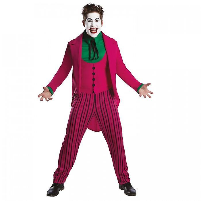 The Joker Mens 1966 Costume Pink/Black Standard